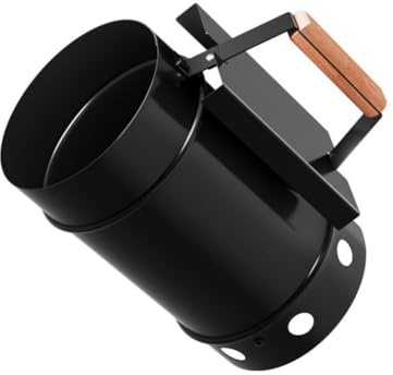 Homeponnew Cubo de encendido de carbón resistente con agujeros de flujo de aire para una combustión rápida y uniforme, herramienta de barbacoa al aire libre