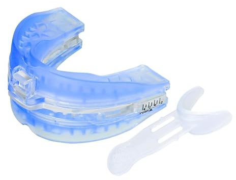 DOHUG Snoring Aids for Men and Women,Anti Snoring Mouth Guard,Sleeping Snore Stopper Sleep Apnea Mouthpiece Reusable, Anti-Snoring Mouthpiece for Home/Travel Use(Blue Medium)