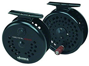 Okuma Sierra Diecast Aluminum Fly Reel, 7/8 WT. Black