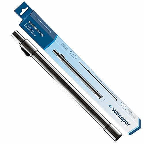 Wessper Tubo telescópico, tubo de aspiración, conexión Ø 35 mm | Universal para la mayoría de Las Marcas y Modelos de Aspirador