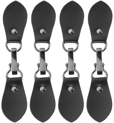 Healifty 4Pcs Leder Snap Buckles Ledermantel Knebelknöpfe Annähen Leder Nähen Schnallen Diy Kleidung Strickjacke Druckknöpfe Verschlüsse