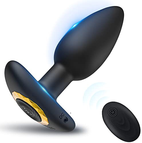 Meeteel Analvibrator mit 10 vibrationsmodi Anal Plug Paarvibrator Fernbedienung Erotik Buttplug Prostata Stimulator Sexspielzeug für Männer, Frauen, Paare