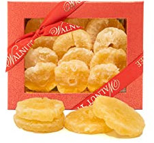 Walnut Tree – Crystallised Whole Pineapple Rings – Sweet, Tangy and Zesty Dried Fruit Treat – Handpacked in the UK – Vegan, Vegetarian, Halal, Kosher, Gluten Free – Birthday, Anniversary 300g