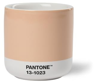 Pantone Porcelain Thermal Mug Cortado, 190 ml, COY 2024 - Peach Fuzz 13-1023
