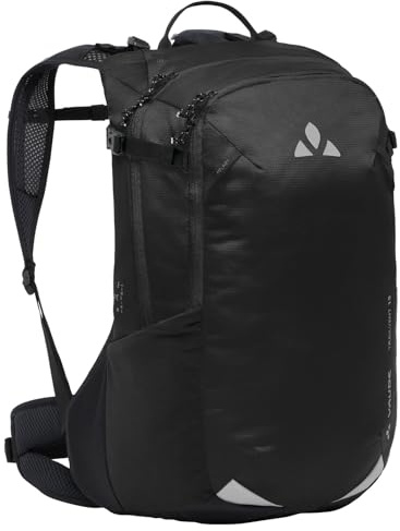 VAUDE Fahrrad Rucksack Trailvent 15 Liter, verstellbare Rückenlänge, belüfteter Netzrücken, black, Einheitsgröße