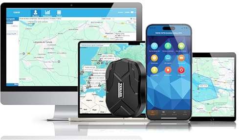 Localizzatore GPS Spia con Monitor 5000mah Ricaricabile Forte Localizzatore GPS Tracker per Auto Magnetico per Dispositivo di Localizzazione Antifurto per Camion Auto Veicolo