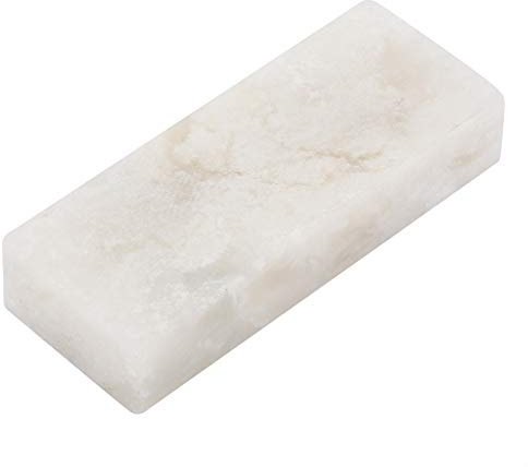 Mini pietra per affilare i coltelli, pietra per lucidare a grana fine 10000 Pietra per affilare i due lati per coltelli di piccole dimensioni, forbici (Bianco)