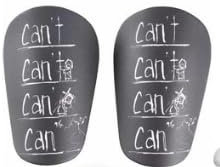 Snyvpra Mini Schienbeinschoner Kinder Fußball - 2 Paar Kleine Schienbeinschutzer 10x6cm mit 2 Paar Handgelenkschutz für Jugendliche und Erwachsene