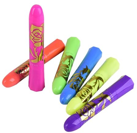 Trucco per bambini – Fluorescenza UV – Pennarelli per vernice – Torsione, lavaggio e non tossico | Trucco per compleanni, feste e cosplay