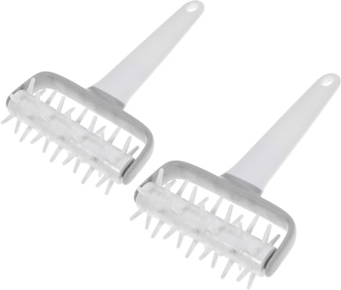 BESPORTBLE 2pcs Pizza Dough Roller Docker for Bread Baking Pizza Dough Docker Roller for Making and Cookie Rolling