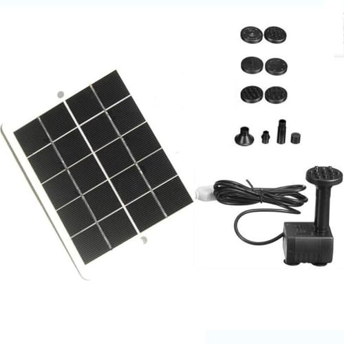 Solar Dammpump - 15W Fontän Borstlös vattenpump, Solar Dammpumpar | Justerbar bevattning för balkong, terrass, akvarium, trädgård, gräsmatta, utomhus, b