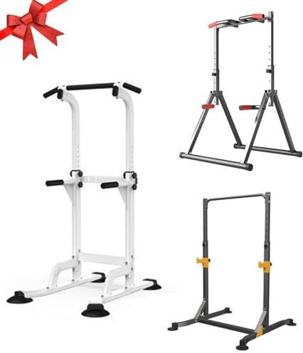 Stazione per trazioni, multifunzione, portatile, pieghevole, attrezzatura da allenamento per palestra a casa, con barra per trazioni e stazione per esercizi di forza per tutto il corpo
