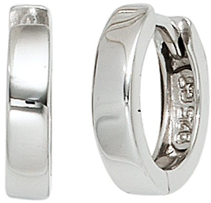 Jobo Damen-Creolen aus 925 Sterling Silber Durchmesser 11 mm