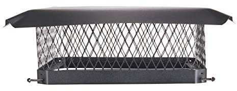 Shelter 18 x 18 Single Flue Bolt-On Chimney Cap, Fully Assembled, Galvanized Steel