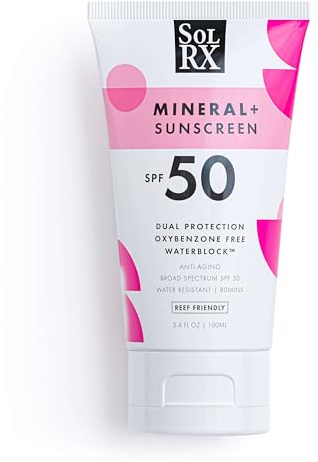 SolRx Waterblock Zink Sunscreen SPF 50 Tube de 96,4 g