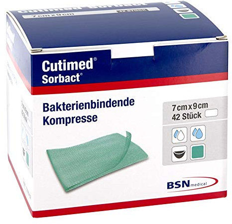 CUTIMED Sorbact Kompressen 7x9 cm 42 St