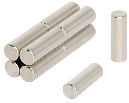 N42 Neodymium Magnet for Arts, Crafts, Model Making, DIY, Hobbies, Science, Office and Home - 4mm dia x 12.5mm thick - 0.72kg Pull - Pack of 10