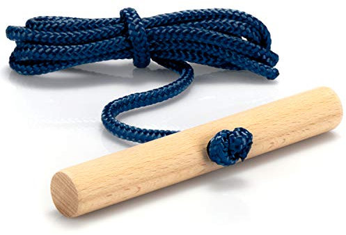 com-four® Premium Schlittenleine mit Holzgriff, extra langes Rodelzubehör Zugseil für Schlitten, Made in Germany!
