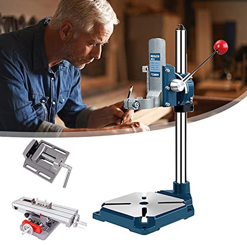 ZhiLianZhao Soporte Taladro Vertical, Taladradora Taladros de Columna, con Puede Girar 90 °, para Artesanos y Aficionados,F
