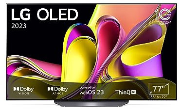 LG OLED77B39LA TV 195 cm (77 Zoll) OLED Fernseher (Dolby Atmos, Filmmaker Mode, 120 Hz) [Modelljahr 2023]