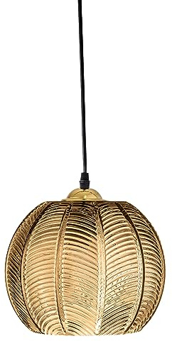 Bloomingville Hänglampa Adar, färg brun, av glas, D22 x H20 cm, 40 W, kabellängd 250 cm, storlek glödlampa E27, lampa, 82069076
