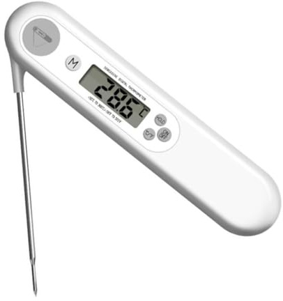 HAMPPLIES termómetro de parrilla termómetro digital termómetro para alimentos termómetros de parrilla de barbacoa termómetro de para parrilla retardante de blanco