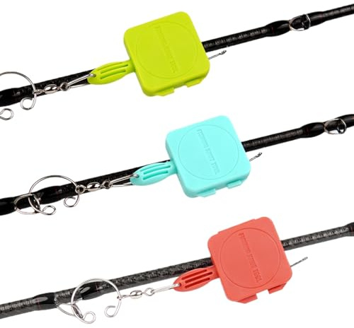 Veeteah Outil De Nœud pour Hameçon De Pêche | Accessoires Portables Et Rapides,Outil De Pêche À La Mouche sur Glace,pour Plein Air, Mer, Bateau, Rivage, Rivière, Voyage, Camping, Lac, Sport