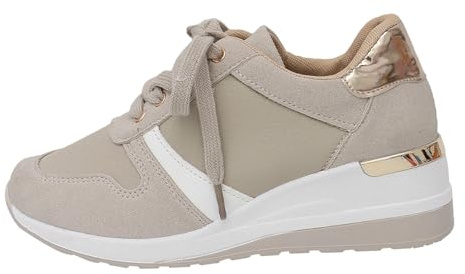 Chunky sneakers dam storlek 42 – svarta sportskor dam inomhusskor bekväma ventilerande sneakers lätta halkfria halvskor mode löparskor casual tennisskor bekväma sneakers