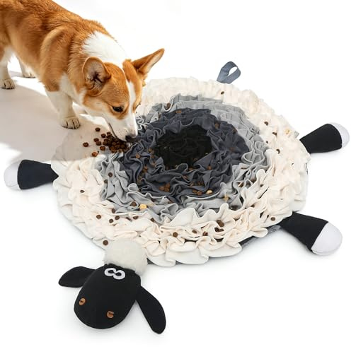 CIOXDYLENC Snuffle Mat for Small Medium Dogs Puppies - Interactive Dog Feeding Game for Stress Relief & Foraging Skills, Dog Snuffle Mat (Large)