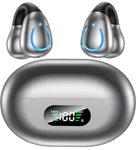 Paekole Auriculares Inalámbricos Bluetooth 6.1 Open Ear Clip 80H IPX7