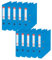 Esselte 624071 Mini-Aktenordner PVC Raumsparschlitze 50 mm Rücken A4 10 Stück blau