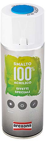 AREXSONS | Smalto 100% Acrilico, Effetto Speciale Fluorescente, Colore Blu 400 ml, Senza Ammoniaca, Colore Resistente e Brillante