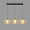 BRILONER – Bambus Pendelleuchte, Deckenlampe für das Wohnzimmer, Deckenleuchte Holz, Lampe Wohnzimmer, Wohnzimmerlampe, Boho, E27 Fassung, 70x28x120 cm (LxBxH)