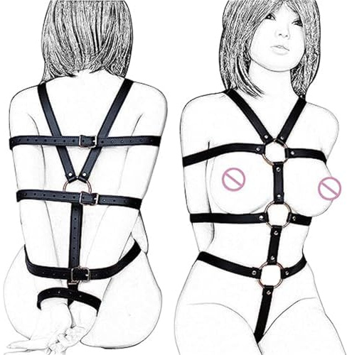 Moinha Punk Waist Belt with Thigh and Leg Straps Lingerie Set for Women