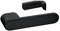 Gavroche Premium Design Türgriff Türklinke Türbeschlag Türdrücker Drückgarnitur Moderner Schwarz Matt WC Set