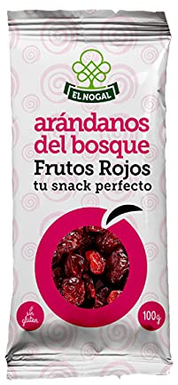 EL NOGAL Frutos Secos Arándanos del Bosque Bolsa, 100 G (Paquete de 6)
