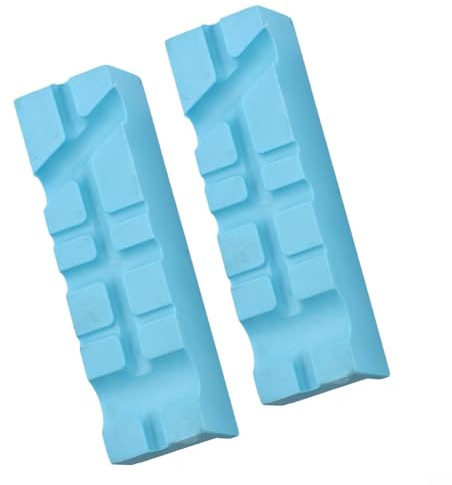 2 almohadillas magnéticas de goma suave para metal, madera y plástico, 4, 5, 6 pulgadas, color azul, herramientas de taller (4 pulgadas)