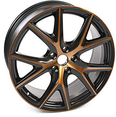 Seat 575601025ANXEB Aluminiumfelge 19 Zoll Tuning Leichtmetallfelge Sport Felge Schwarz/Kupfer Cupra R Design, Mittel