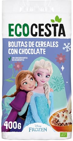 Ecocesta - Bolitas Ecológicas de Cereales con Chocolate - 400 g - Sin Conservantes ni Colorantes - Ideal para el Desayuno o Tentempié