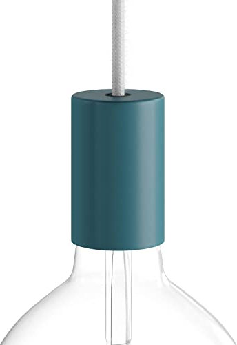 creative cables Kit Douille E27 Pastel métallique avec Serre-câble caché - Pétrole