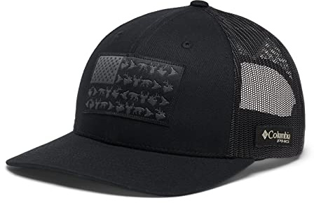 Columbia PHG Game Flag Mesh Snap Back - High, Unisex, Nero, Taglia Unica