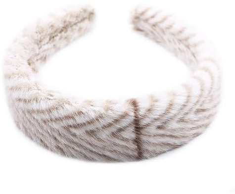 Tocado de felpa para mujer, lindo tocado de fiesta de peluche, aros de pelo de conejo de imitación de lana, accesorios para el pelo de felpa (beige amarillo)