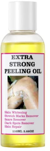 Gelbes Peeling-Öl Für Dunkle Haut, Extra Stark, Peeling-Lösung Für Den Körper, Alle Hauttypen, Zum Entfernen Abgestorbener Haut (110ML/3.88 OZ)