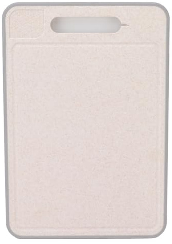 Tabla de Cortar Mokylor de Doble Cara, Tabla de Cortar de Acero Inoxidable de 12 X 8,3 Pulgadas, Placa de Descongelación Y Molienda Rápida con Afilador de Cuchillos para Cocina, Fácil de(Caqui)