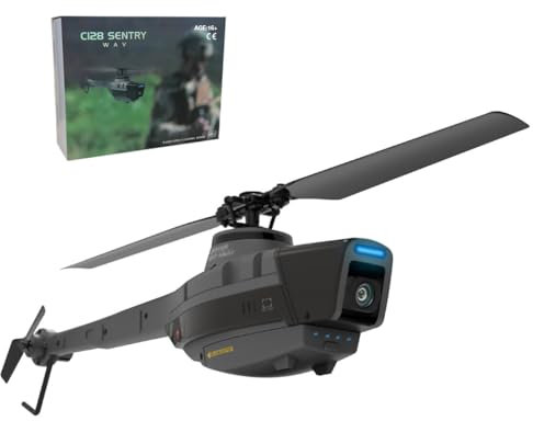 KAROON RC-Hubschrauber, 4CH Black Hornet Luftfahrzeug Militärisches Aufklärungsflugzeug Modell Hubschrauber (RTF)