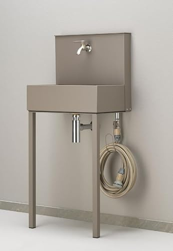 LAVANDINO A PARETE CON DOPPIO RUBINETTO 42/PRL