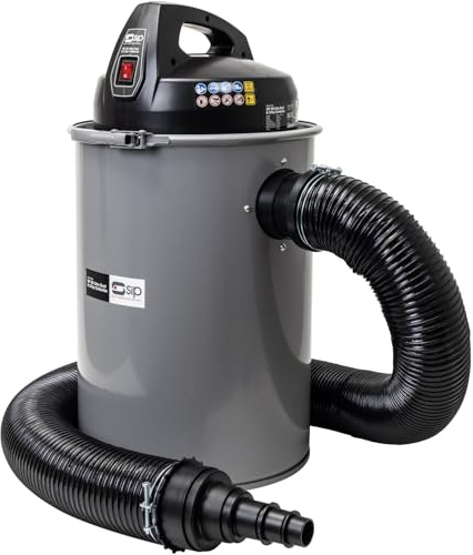 SIP 50L 1100W Dust & Chip Extractor Woodworking Dust Collector 0.5 Micron