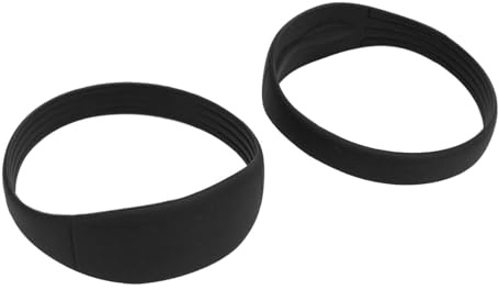 Correa de Soporte de Rodilla Rótula Silicona Elástica para Protección Rodilla Dirigida y Comodidad Mejorada - Conjunto 2, Banda Negra - Versátil para Correr, Baloncesto y Más (BLACK)