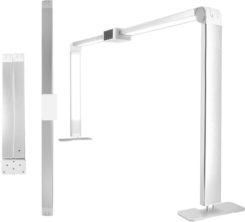 wenxintek Lampe de Table pour Ongle,Lumière de Bureau Pliable pour Ongles,Lampe Extension de Cils écran Tactile pour Manucure,3 Modes de Couleur & Luminosité Réglable