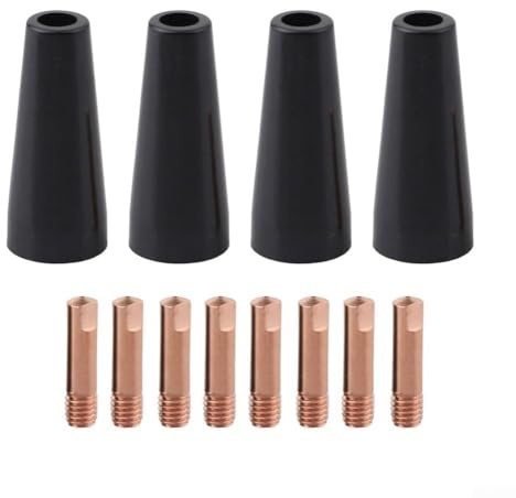Flux Core - Kit di Punte per ugelli Senza Gas per Saldatura Mig da 0,6-1,2 mm, compatibili con Accessori per Torcia di Saldatura 14AK MB14 15AK MB15 (0,8 mm)